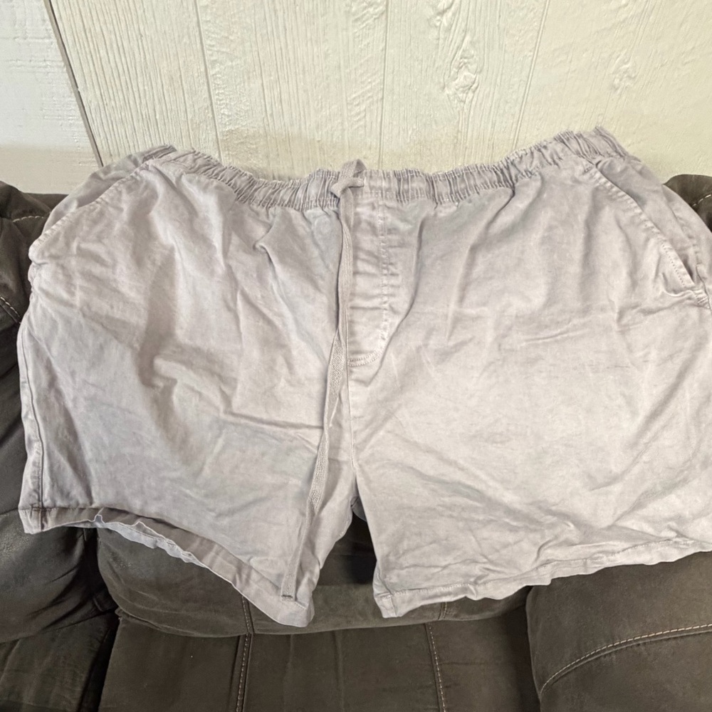 Simply southern Men's Light Gray Casual Drawstring Shorts